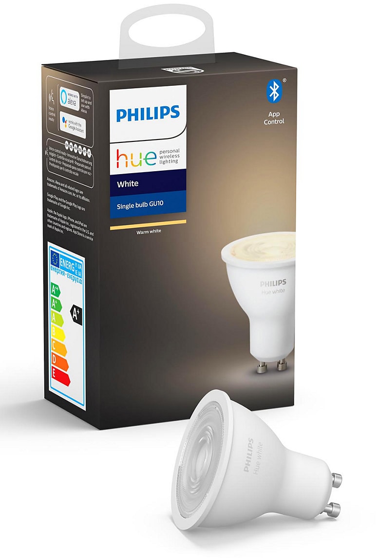 5.5 W Plastique Philips Hue 5.5W GU10 X1 Blanc 