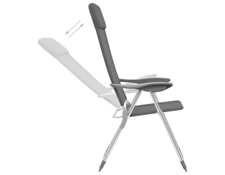 Icaverne - Assortiment de camping Chaises de camping pliantes 2 pièces Aluminium gris ICAVERNE MA-22CA282ICAV-N1JTC Icaverne - Assortiment de camping Chaises de camping pliantes 2 pièces Aluminium gris ICAVERNE MA-22CA282ICAV-N1JTC