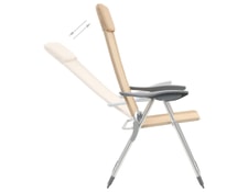 Icaverne - Matériel de camping familial Chaises de camping pliables 4 pièces Aluminium crème ICAVERNE MA-22CA282ICAV-86X33 Icaverne - Matériel de camping familial Chaises de camping pliables 4 pièces Aluminium crème ICAVERNE MA-22CA282ICAV-86X33