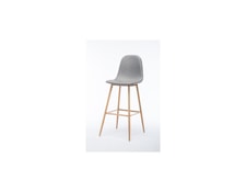 Simili et tissu taupe Contemporain ROUVENE Lot de 2 chaises de salle a manger en m/étal L 45 x P 43 cm AUCUNE