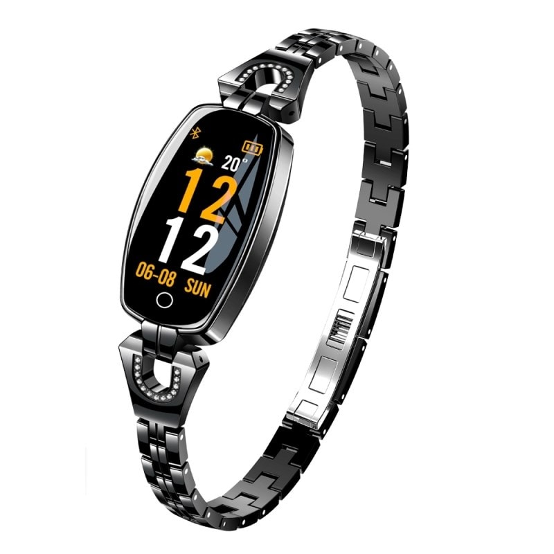 Montre Connectée Femme Android Ios Smartwatch Sport Bluetooth 0.96 Pouce  Noir - Yonis YONIS