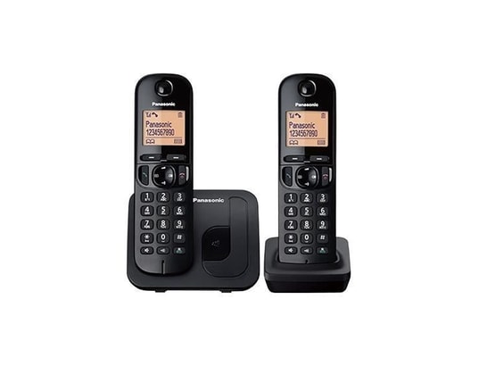 TELEPHONE FIXE - PACK TELEPHONES téléphone DECT duo noir sans répondeur  ICAVERNE