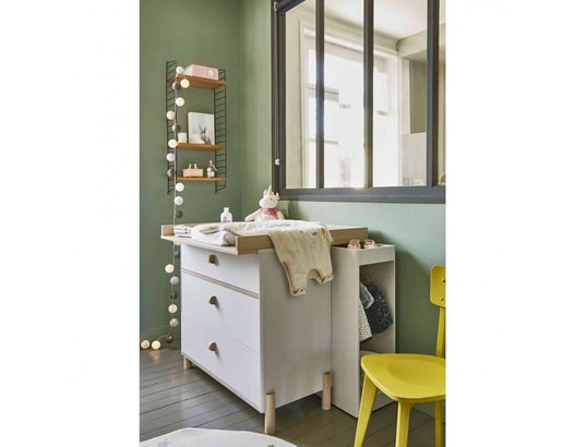 commode a langer bois clair