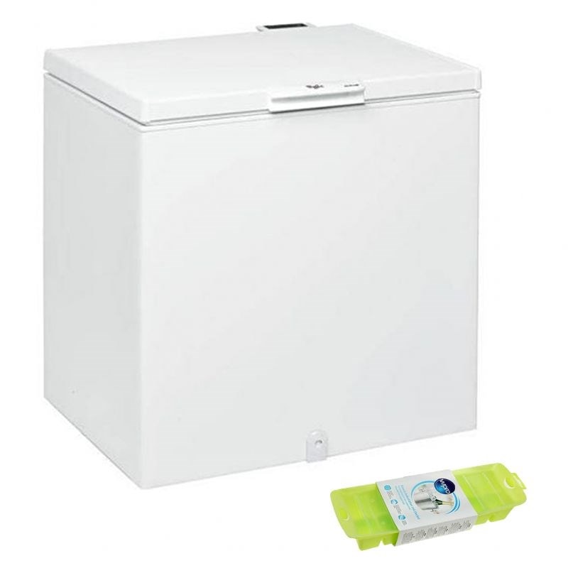 Congélateur Coffre Whirlpool Blanc 135 Cm - Intérieur Acier Inoxydable - Neuf (Défaut Possible)