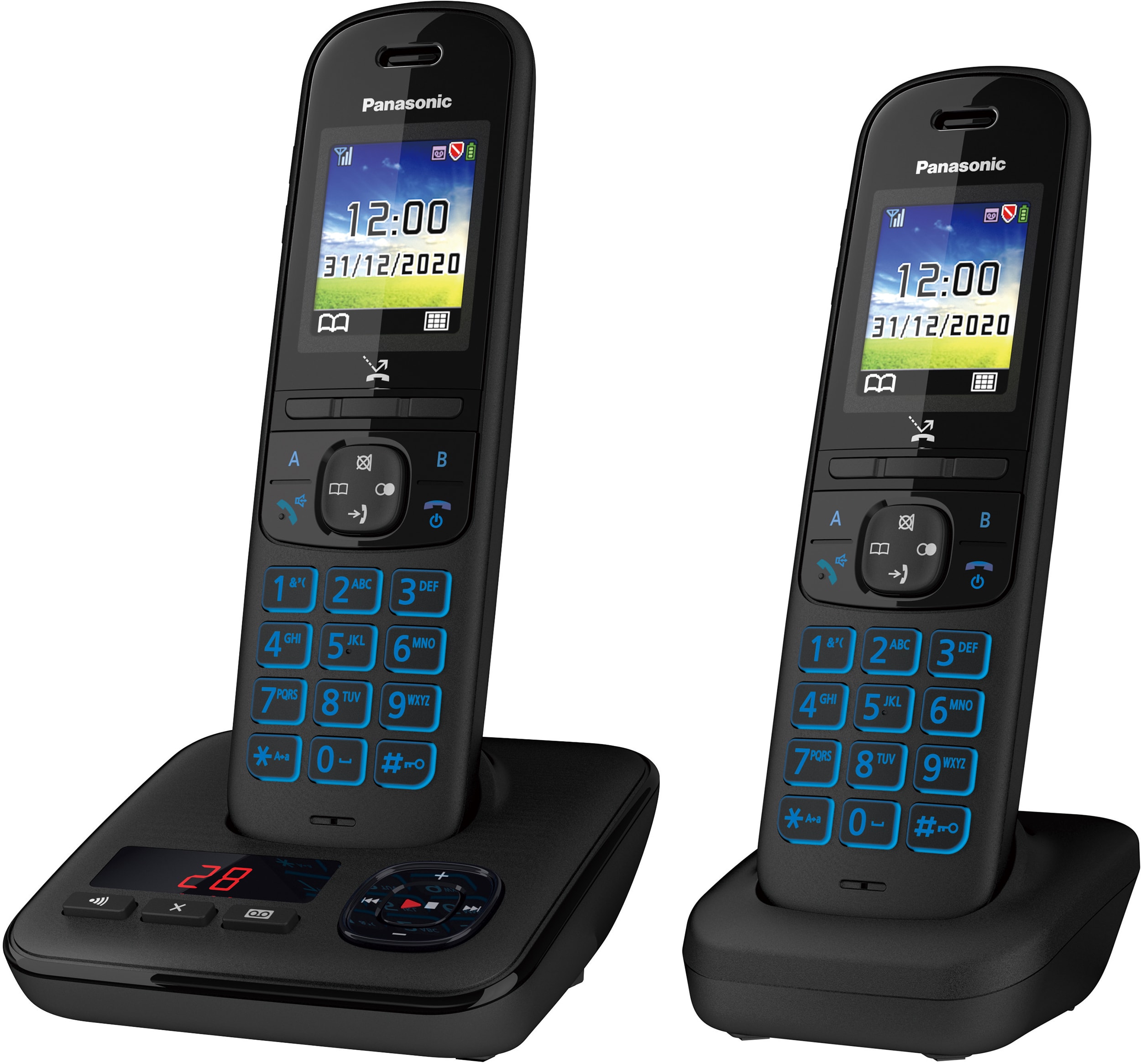 Notice Essentiel B Téléphone Sans Fil Avec Répondeur Téléphone sans fil PANASONIC KX-TGH722FRB Pas Cher - UBALDI.com