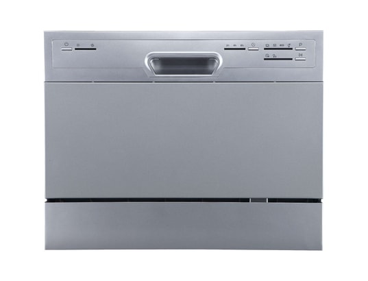 Mini Lave Vaisselle 6 Couverts Argent - Pose Libre Largeur 55 cm