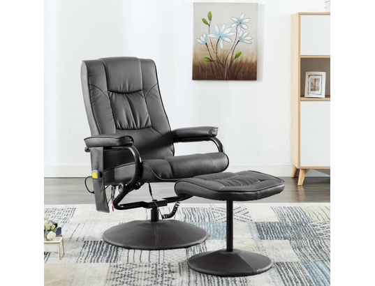 ICAVERNE Esthetique Fauteuils et chaises gamme Luxembourg Fauteuil de massage avec repose pied Gris Similicuir MA 78CA92_ESTH D05I4 ICAVERNE Esthetique Fauteuils et chaises gamme Luxembourg Fauteuil de massage avec repose pied Gris Similicuir MA 78CA92_ESTH D05I4