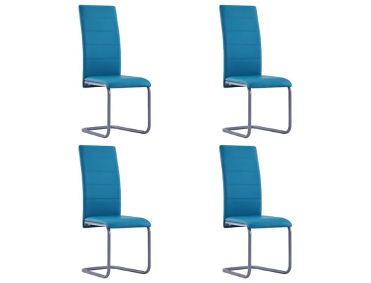 ICAVERNE Joli Fauteuils et chaises edition Ljubljana Chaises de salle à manger 4 pcs Bleu Similicuir MA 78CA493JOLI Z5PMZ ICAVERNE Joli Fauteuils et chaises edition Ljubljana Chaises de salle à manger 4 pcs Bleu Similicuir MA 78CA493JOLI Z5PMZ