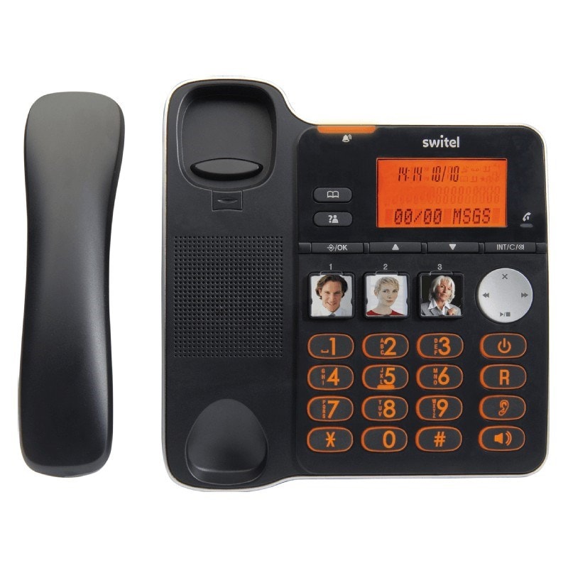 Téléphone Fixe AT&T 5200, Style Trimline, Avec Support Supplémentaire