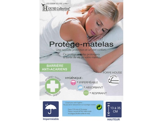 Matelas Tissu Bambou Naturel + Protège Matelas 90x190 x 24 cm - Très Ferme  - Ame Poli Lattex Haute Densité - hypoallergénique