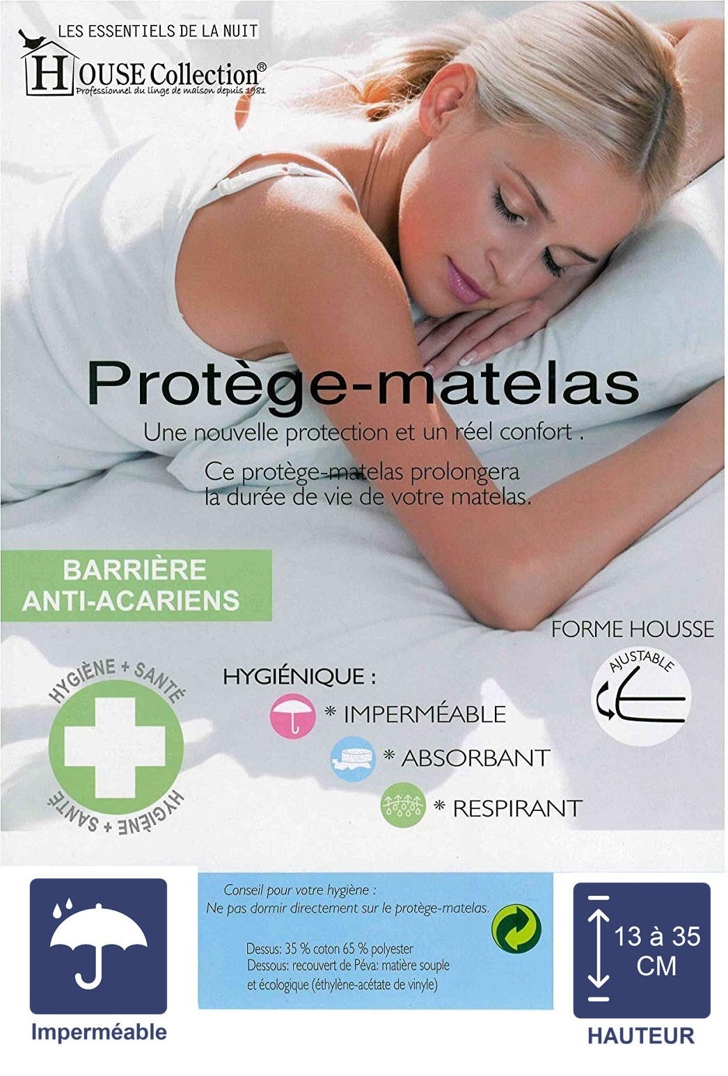 Matelas orthopédique 100x200 x 22 cm + oreiller mémoire + alèse