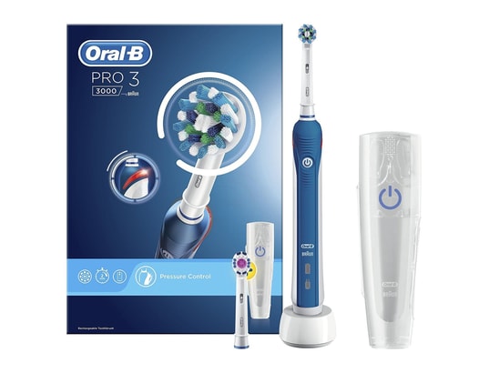 Brosse à Dents Rechargeable électrique Oral-B Pro 3 3000 CrossAction ...