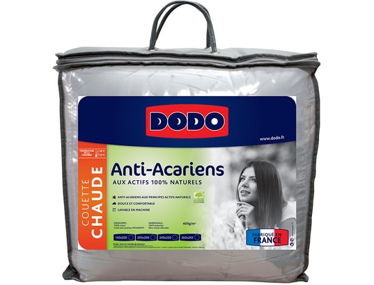 Couette Dodo Couette 220x240 2 personnes chaude en coton traitement  anti-acarien proneem