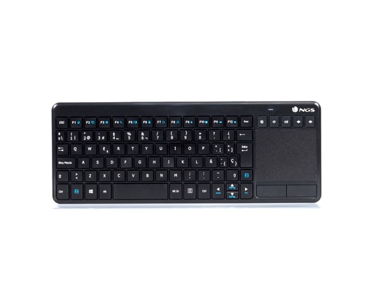 NGS - Mini clavier sans fil AZERTY avec Pad souris pour SmartTV ou PC
