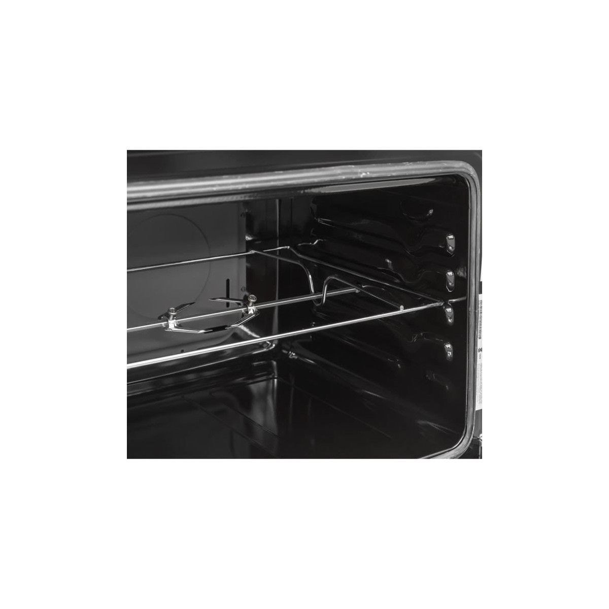 CONTINENTAL EDISON Cuisiniere piano four multifonctions catalyse 100L  affichage digital L90 xH 85 cm INOX