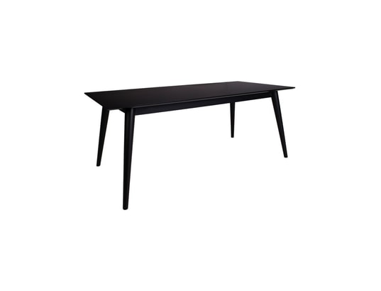 Table A Manger Copenhagen Noire Avec Pieds Noirs 195 285x90 Cm