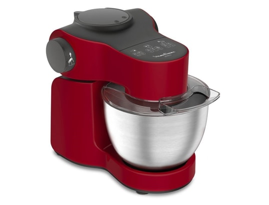Robot Pâtissier Moulinex Bake Simple - Compact, Fouet, Batteur, Crochet Pétrin, 12 Vitesses, Facile à Utiliser Et Ranger - 13
