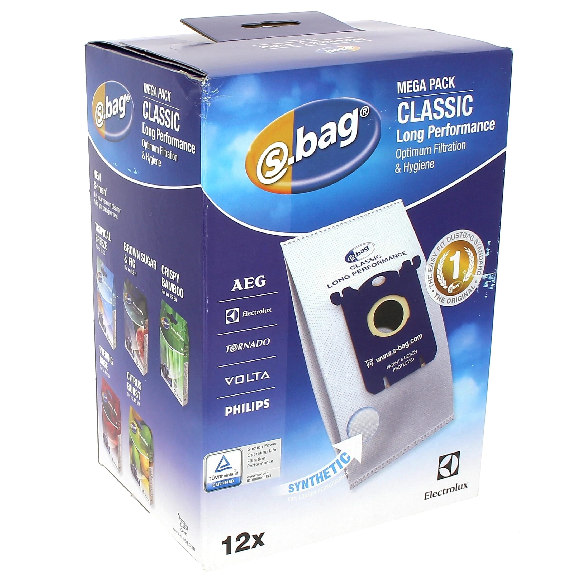 Sacs aspirateur sbag classic par 12 pour Aspirateur Electrolux