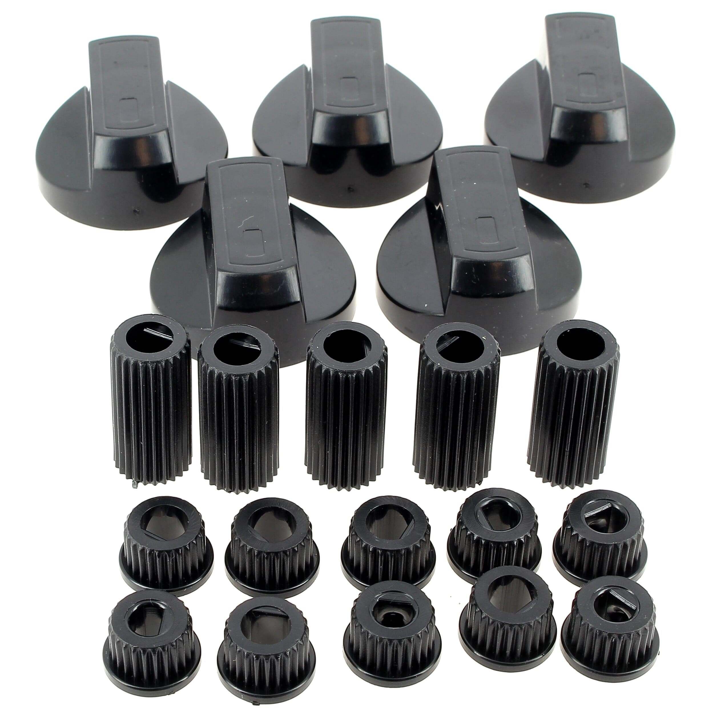 Bouton universel noir multiaxes par 5 pour Cuisiniere Accessoire