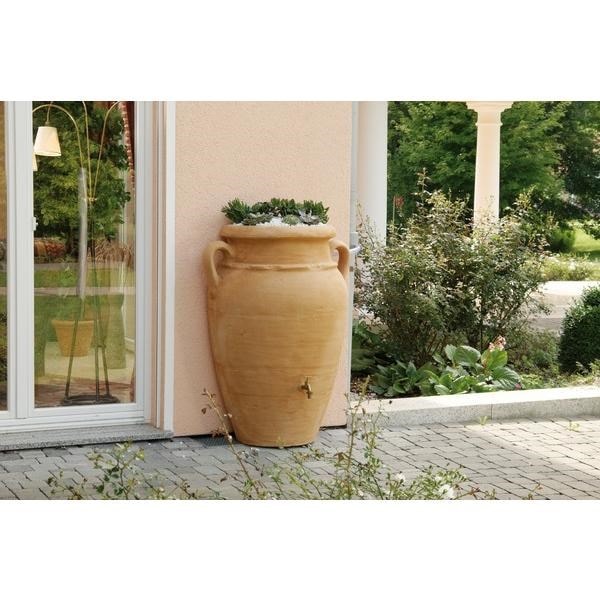 Récupérateur d'Eau Pluie Amphore Antik murale 260 L Terracotta - Garantia