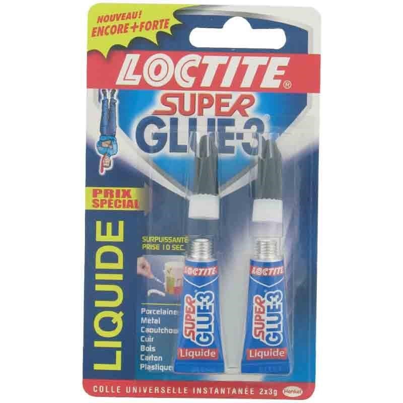 LOCTITE - Super Glue 3 - 2 x 3 g LOCTITE Pas Cher 