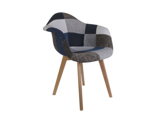 The concept factory Fauteuil scandinave Patchwork