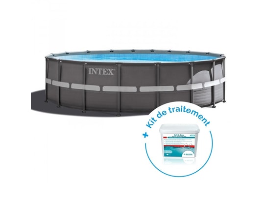 Pack Piscine tubulaire Intex Ultra XTR 5.49 x 1.32 m + Traitement piscines