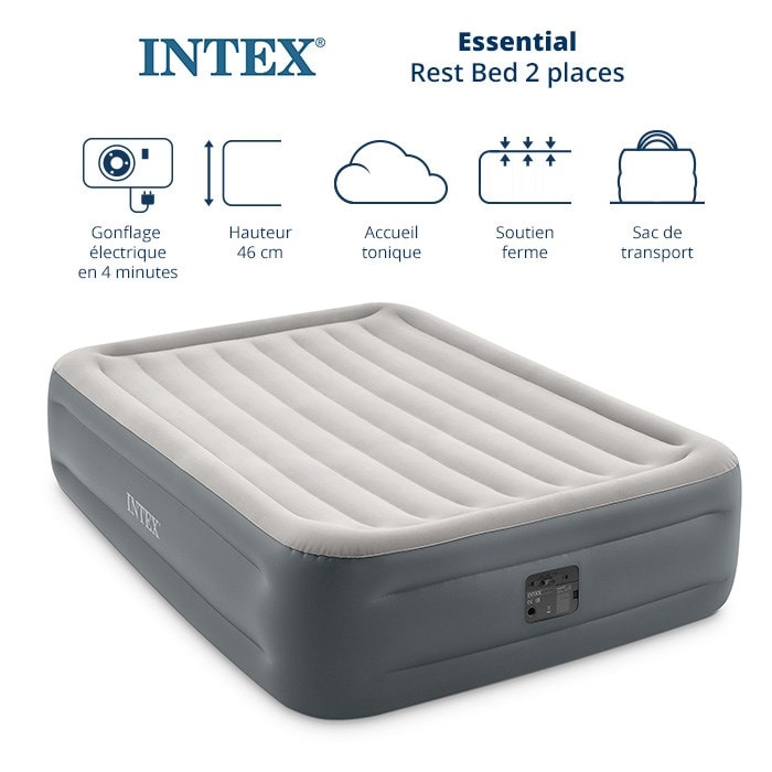 Matelas gonflable 2 personnes Intex Essential Rest Bed INTEX