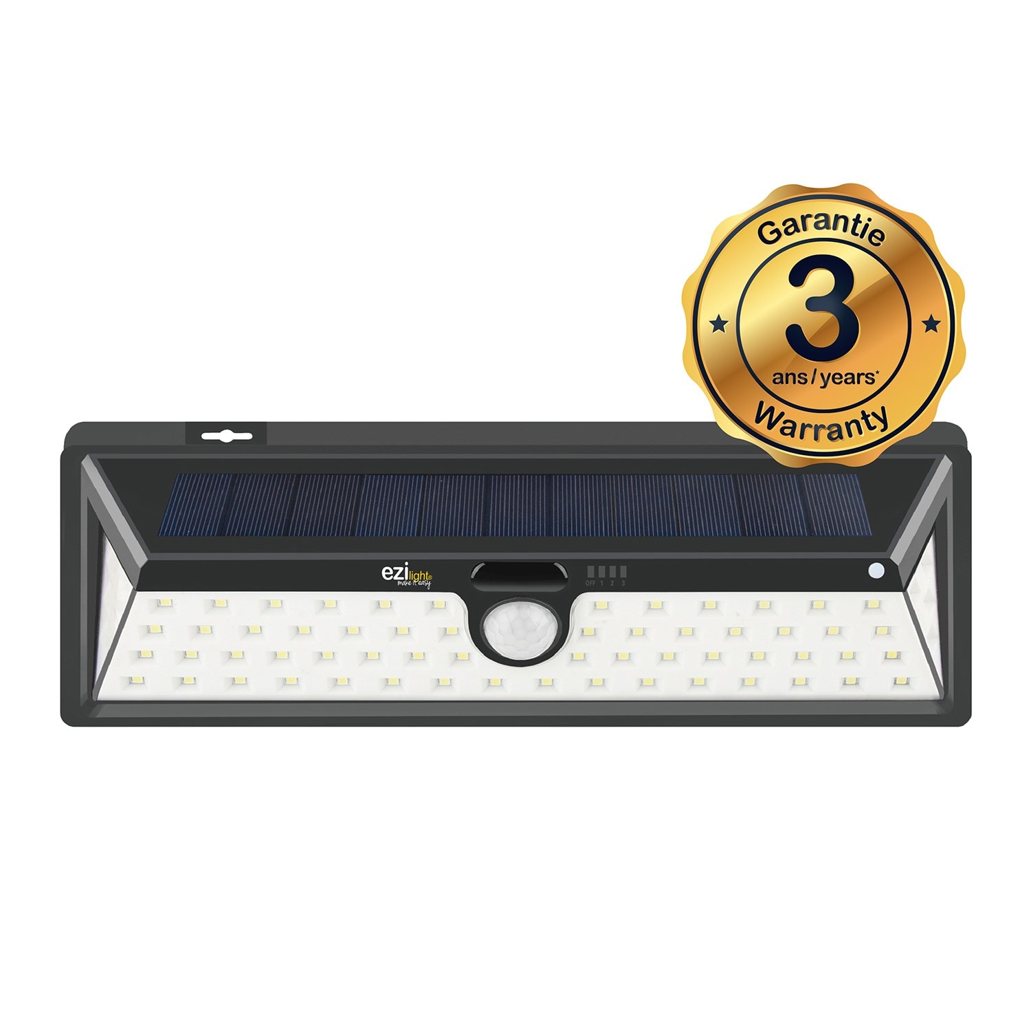 Lampe solaire LED murale EZIlight® Solar xl EZILIGHT Pas Cher | UBALDI.com
