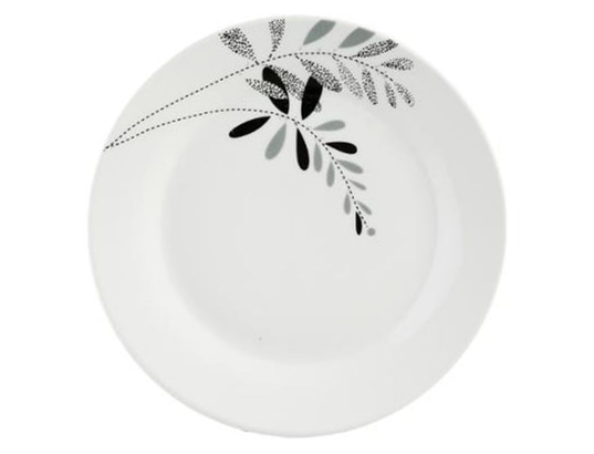 Lot De 6 Assiettes Plates En Grès Atelier 27 Cm - Secret De Gourmet (Couleur Crème)