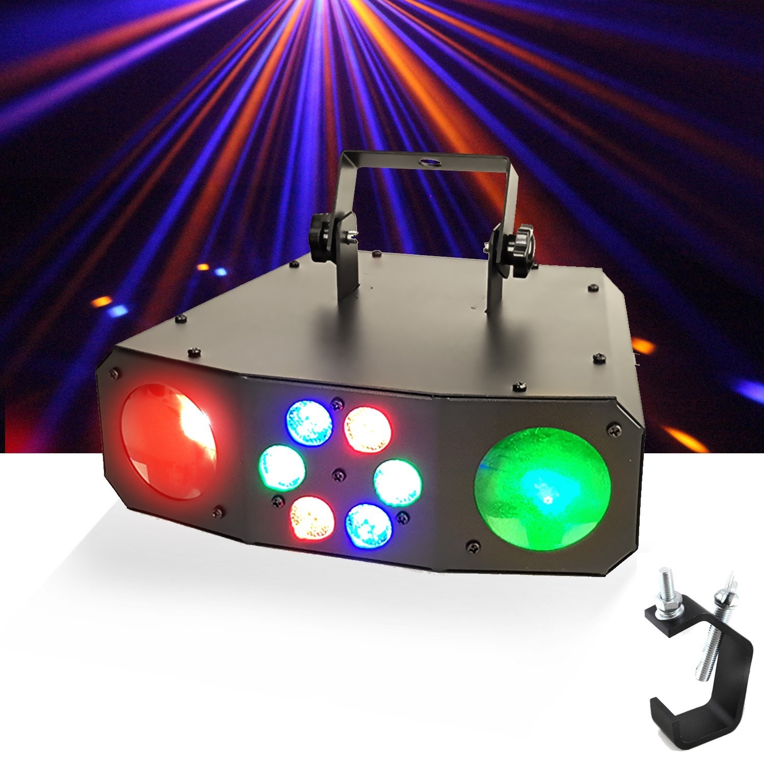 Jeu de lumière SONO DJ Dual flower avec effet Wash 60 LED RGB 2 x