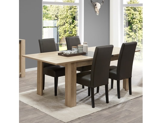 Table Extensible Couleur Bois Clair Et Ardoise Hermione Nouvomeuble Ma 82ca492tabl 9eeg8 Pas Cher Ubaldi Com