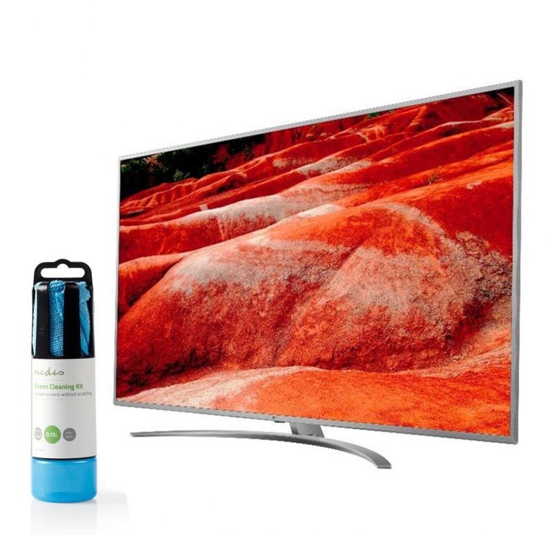 TV LED 86 217cm Téléviseur 4K Ultra HD inox Smart TV connecté Dolby