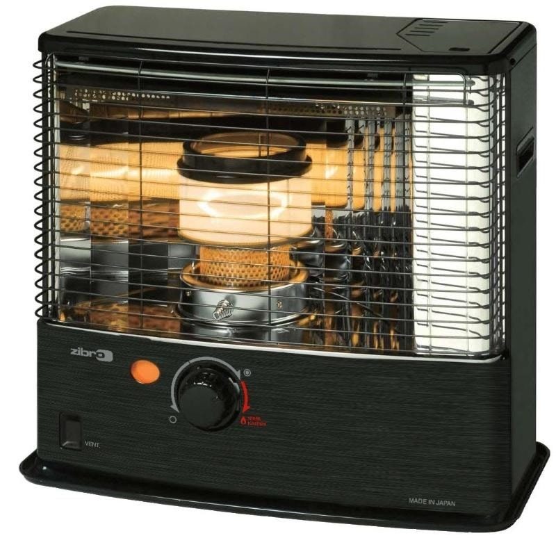 TOYOTOMI Poêle à pétrole à mêche double combustion 3,2 kW RC320 noir TOYOTOMI