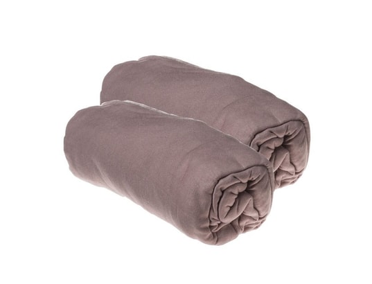 Lot De 2 Draps Housse Pour Matelas Bebe Dulce Taupe 60x1 Cm Akiten Retail Pas Cher Ubaldi Com