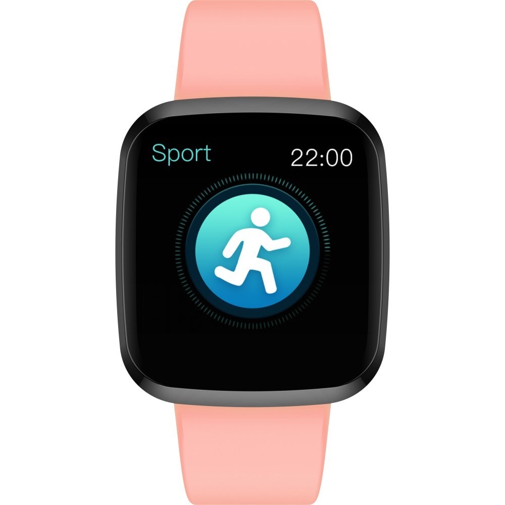 Montre connect e sportif avec frequence d activit rose DEALSTORE