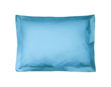 Taie d'oreiller 65x65 cm 100% coton HELSI blanc Moutarde Taie d'oreiller 65x65 cm 100% coton HELSI blanc Moutarde
