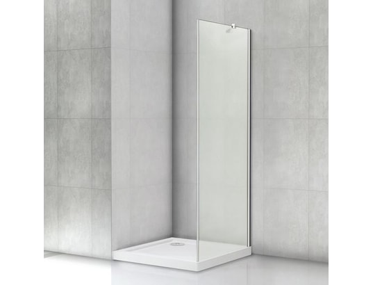 Paroi de douche 80x200cm avec barre de fixation 45cm paroi de douche à  l'italienne AICA