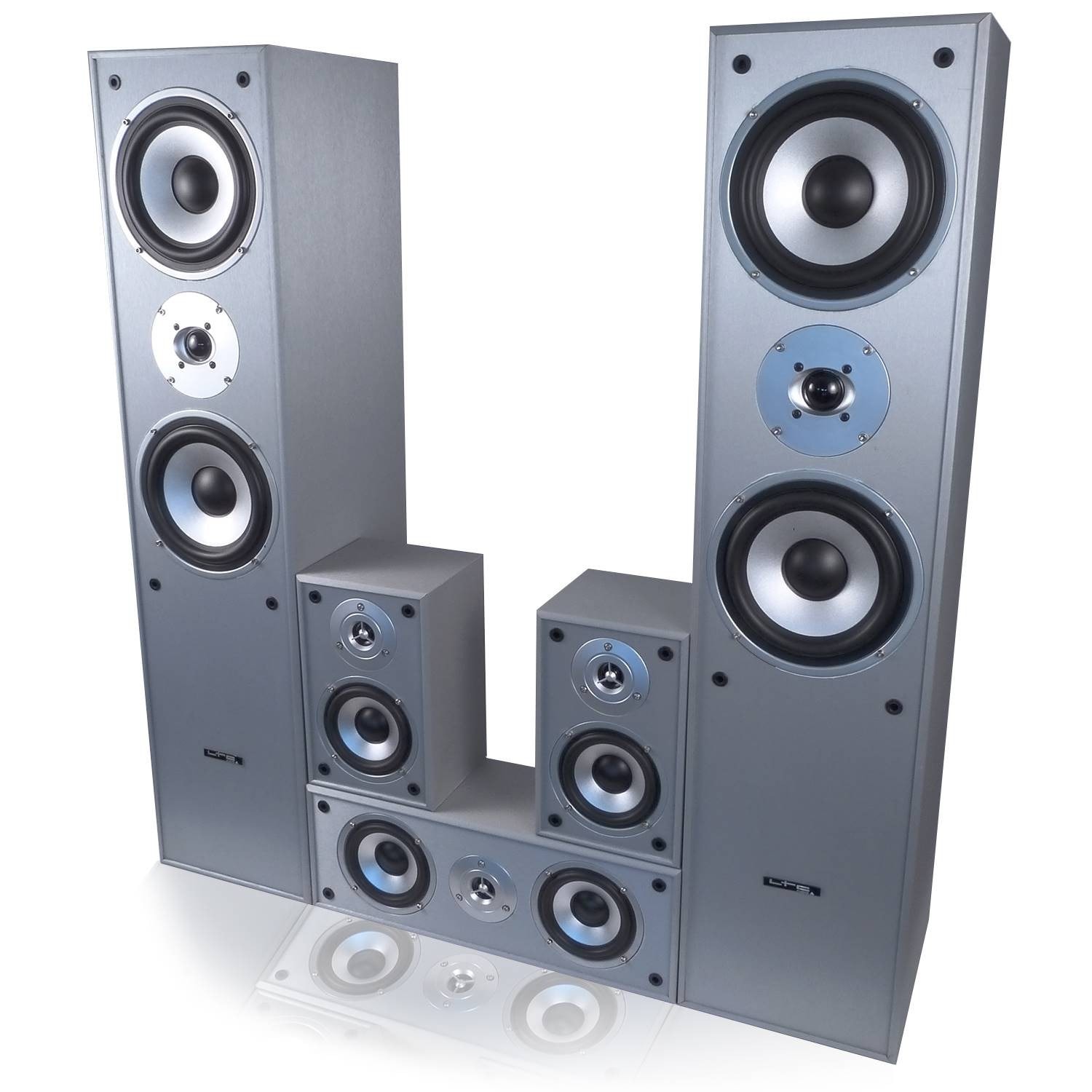 Ensemble Home Cinéma 5.1 LTC - 5 Enceintes 850W + Ampli Karaoke BT/USB/FM - Pack Complet Avec Câbles