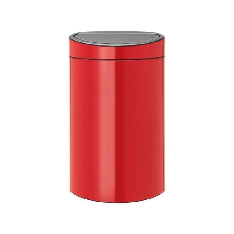 BRABANTIA Poubelle 40 L Rouge Touch Bin BRABANTIA Pas Cher
