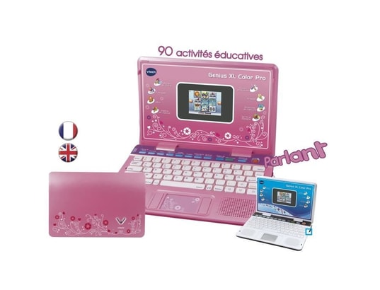 Vtech genius xl color pro bilingue rose VTECH Pas Cher - UBALDI.com