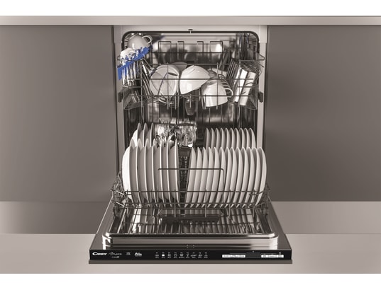 Lave vaisselle encastrable 60 cm Rosieres RDIN2D622PB-47 - Lave vaisselle  tout integrable - Tiroir à couvert - Classe énergétique A++ / Affichage  temps restant - Départ différé : : Gros électroménager