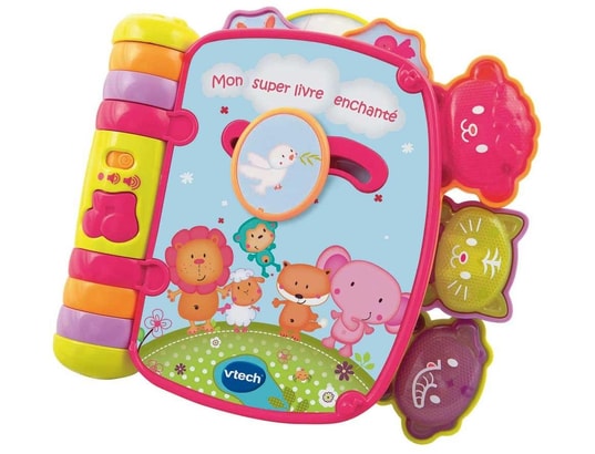Livre Interactif Vtech Mon Super Livre Enchante Rose Pas Cher Ubaldi Com