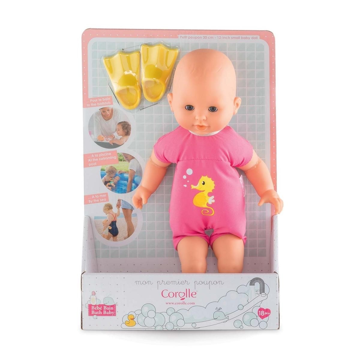 Mon premier bebe bain Plouf Rose COROLLE A012074 Pas Cher