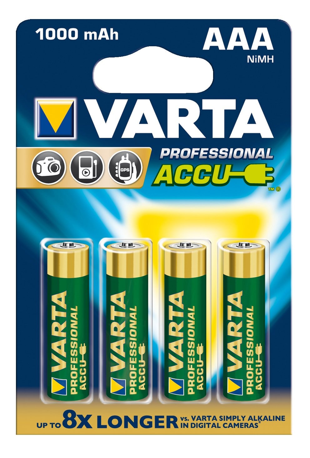 Pile rechargeable VARTA 4 x AAA Professionnal Rechargeable - 1000 mAh Pas  Cher 