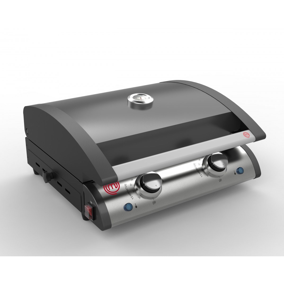 Barbecue masterchef électrique gris anthracite 2400w MASTERCHEF