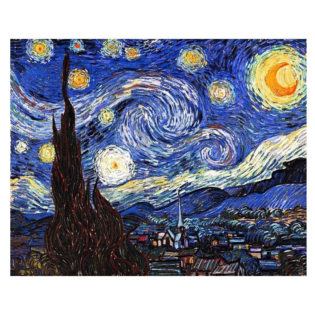 Tableau De Van Gogh Le Plus Cher Tableau, impression sur toile - nuit étoilée vincent van gogh - cm