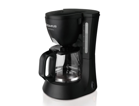Taurus Verona 6 – Cafetière 6 tasses Café noir (sur pied, semi-automatique, café  moulu, noir, boutons) [Classe énergétique A] TAURUS Pas Cher 
