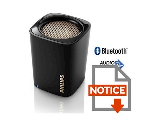 Réveil PHILIPS Bluetooth avec sans Fil Noir