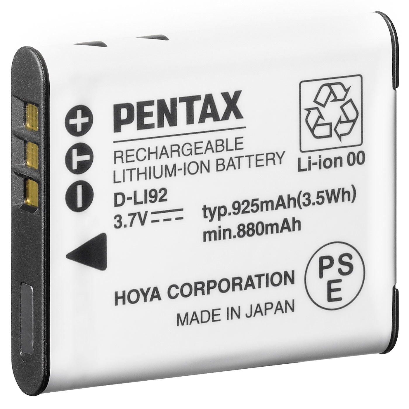 Pentax batterie lithiumion (pour optio i10 / x70 / rz10) PENTAX Pas